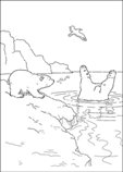 coloring page Lars the little polar bear